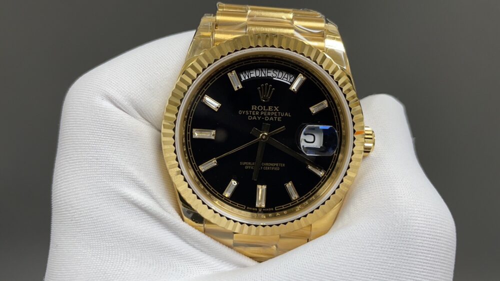 롤렉스 데이데이트 블랙다이얼 금통 40mm - 이미지 6
