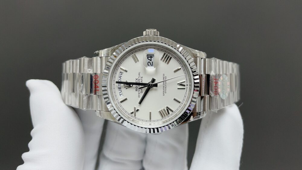 롤렉스 데이데이트 화이트 다이얼 36mm - 이미지 2