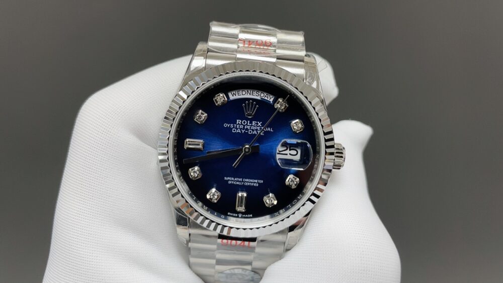 롤렉스 데이데이트 블루 옴브레 36mm - 이미지 6