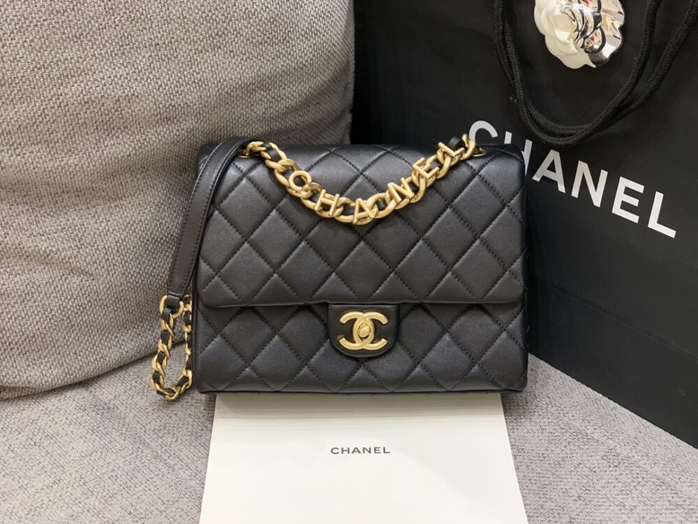 샤넬 23P 레트로 플랩백 23CM 램스킨