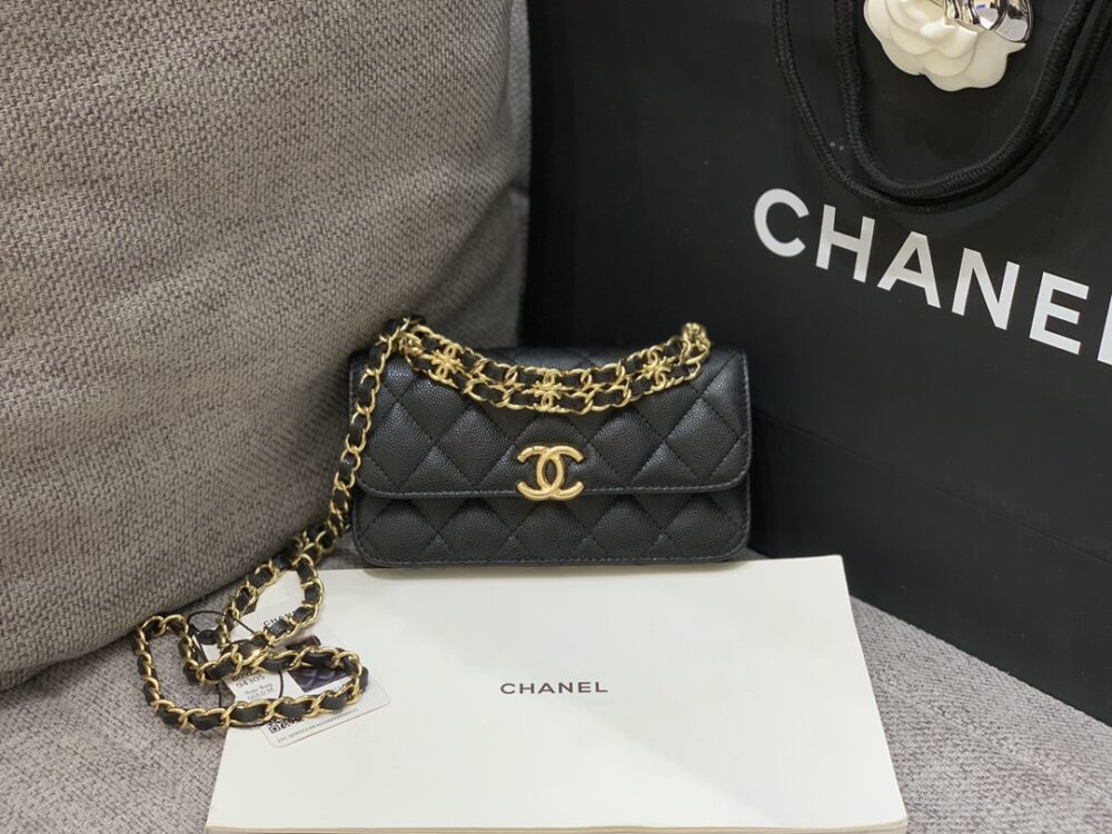 샤넬 22K CC더블체인 WOC