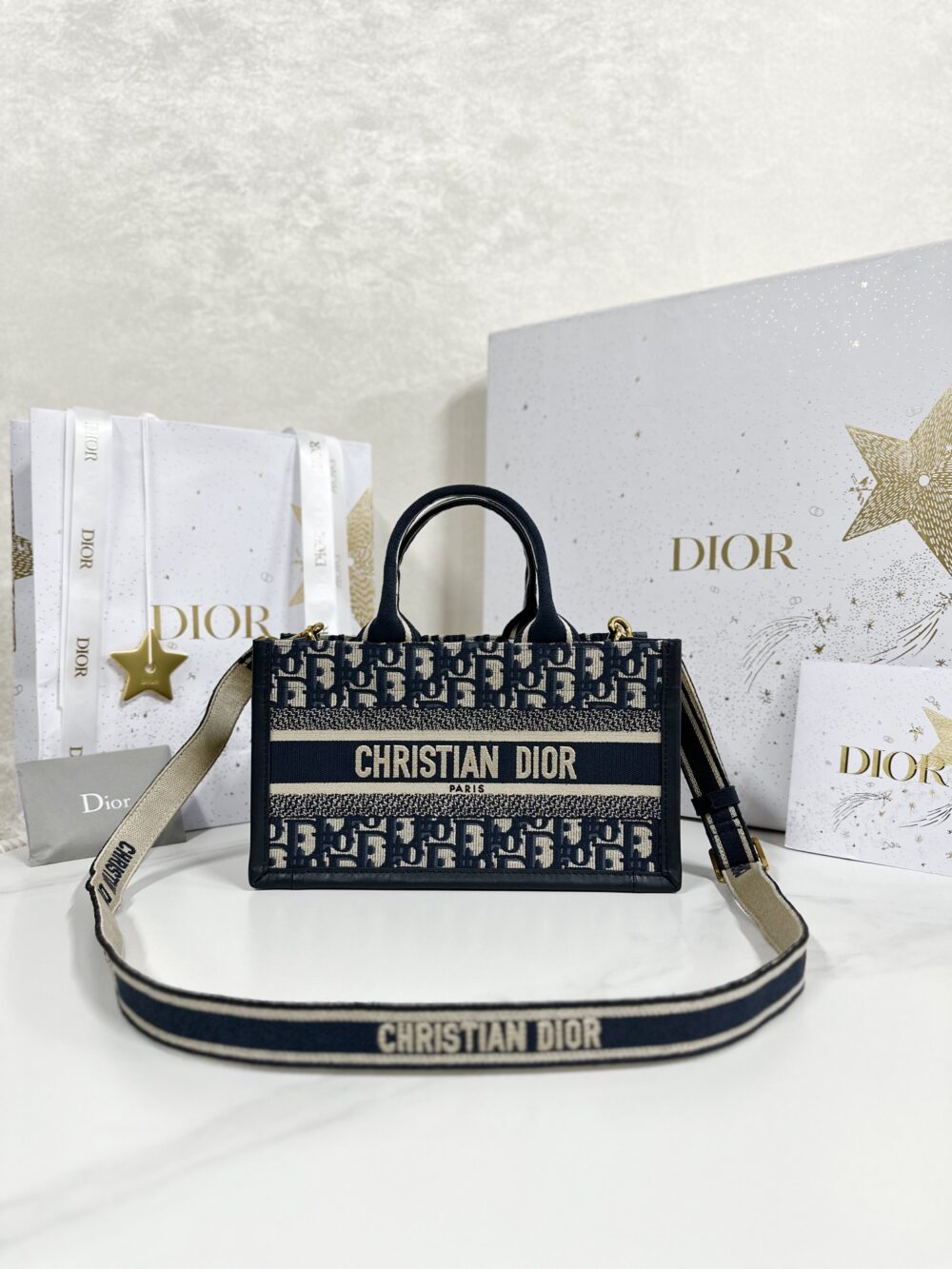 디올 Book Tote East-West 스트랩백